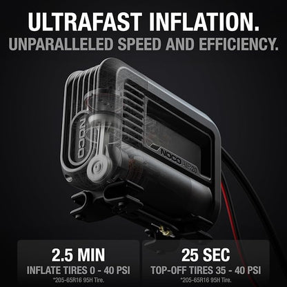 NOCO AIR20: UltraFast 20A Tire Inflator - 12V Portable Air Compressor Pump - Image 3