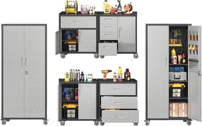 Metal Tool Cabinet, Garage Storage Cabinet System, Wall Cabinet & Locking by VIYET