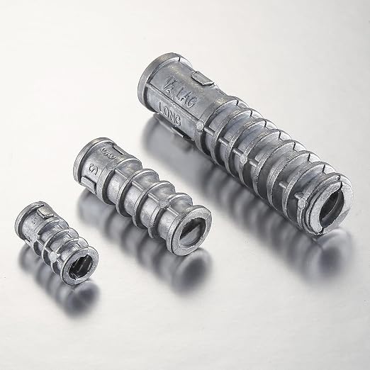 Wensilon 3/8 * 2-1/2 Lag Shield Anchor Long Zinc Alloy Bolts Concrete Anchors - Image 2
