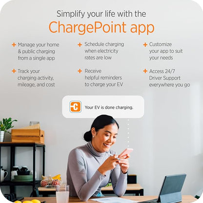 ChargePoint HomeFlex Level 2 EV Charger J1772, NEMA 6-50 Plug - Image 6