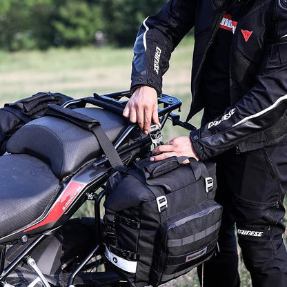 Rhinowalk Motorcycle Saddlebag Waterproof Motor Luggage Pack Quick Release - Image 8