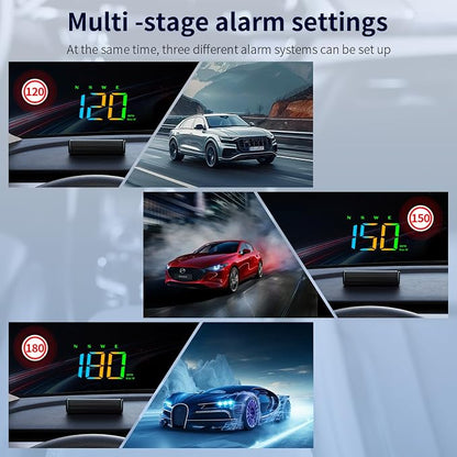 Heads Up Display M2S, GPS Speedometer Multi-Segment Alarm Settings, Fully - Image 3