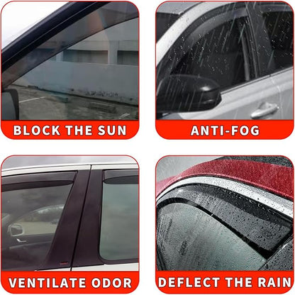 in Channel Rain Guards Fit for Chevrolet Chevy Suburban 2021 2022 2023 2024 2025 - Image 5