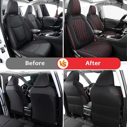 MIROZO Car Seat Covers for Toyota Rav4, Waterproof Rav4 Seat Covers Compatible - Image 4