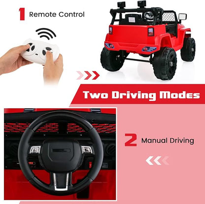 OLAKIDS Kids Ride On Truck, 12V Electric Vehicle Jeep Car - Image 5