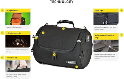 TUBE motorcycle travel luggage, made of waterproof Italian leather, 11.3 - Image 5