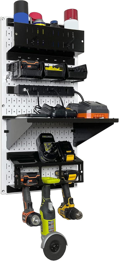Wall Control Power Tool Storage Organizer Kit Cordless Drill Holder Charging - Image 3