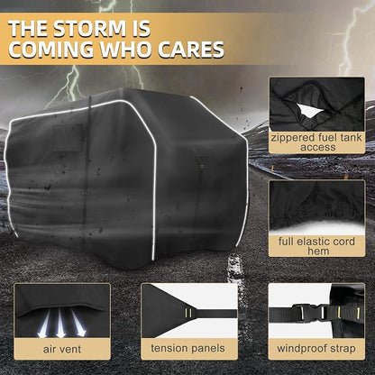 600D ATV Cover - Waterproof & Windproof 4 Wheeler Covers Outdoor Storage - Image 4
