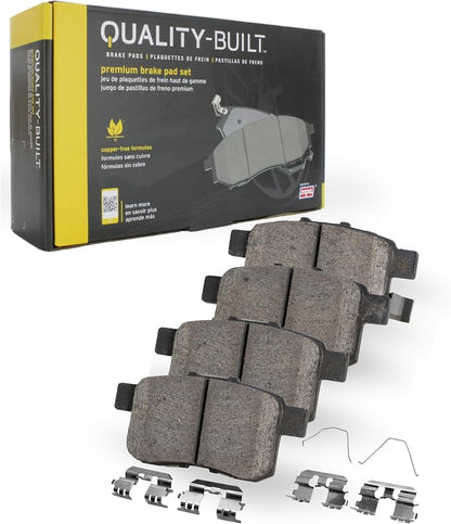 Premium Ceramic Rear Brake Pads Compatible by Quality-Built