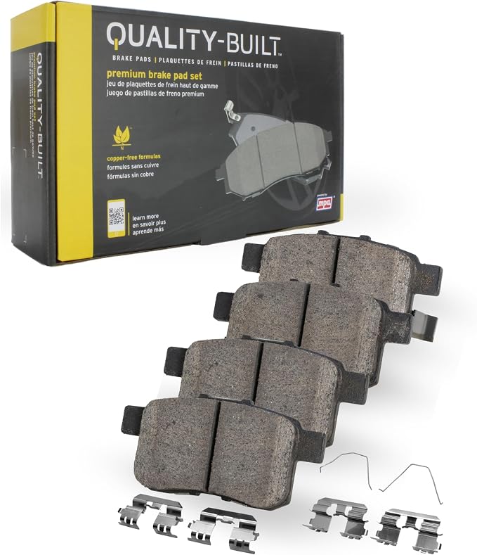 Premium Ceramic Rear Brake Pads Replacement by Quality-Built