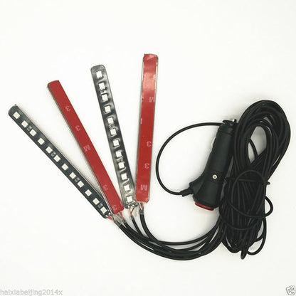 Car LED Strip Light, EJ's SUPER CAR 4pcs 36 LED Car Interior Lights Under Dash - Image 5