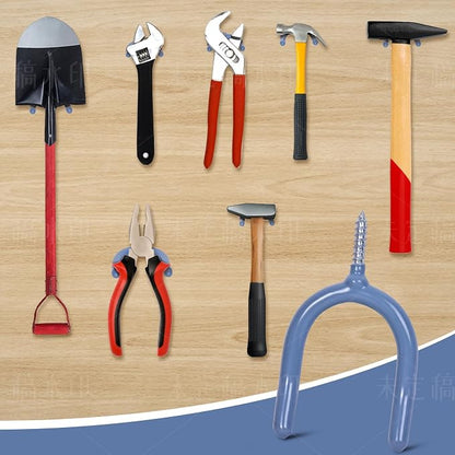 6 Pack Garage Storage System Steel U Hooks - Image 2
