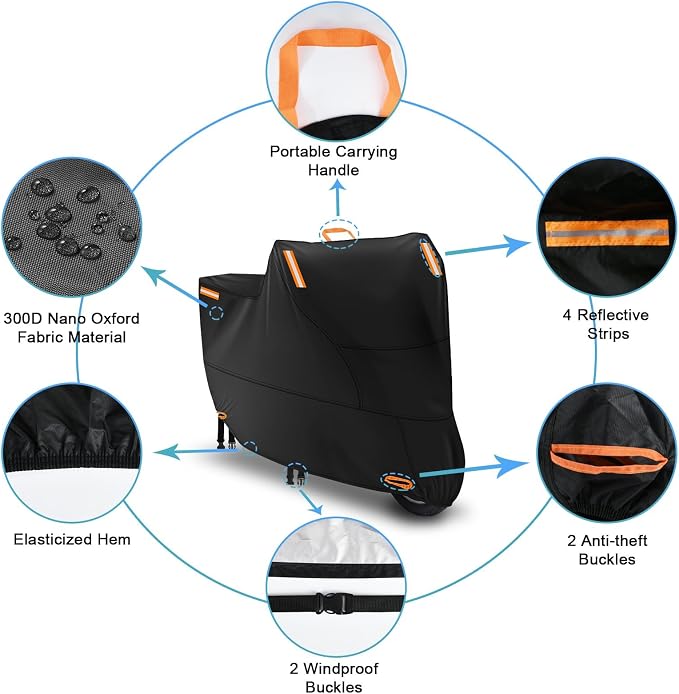 Moped Cover Waterproof Outdoor, Motorbike Scooter Covers - Image 3