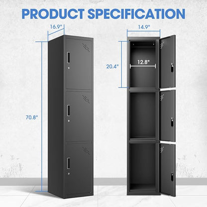 DNA MOTORING Metal Storage Cabinet - Image 2