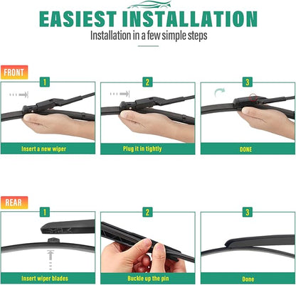 24" 20" 13" Windshield Wiper Blades Replacement - Image 8