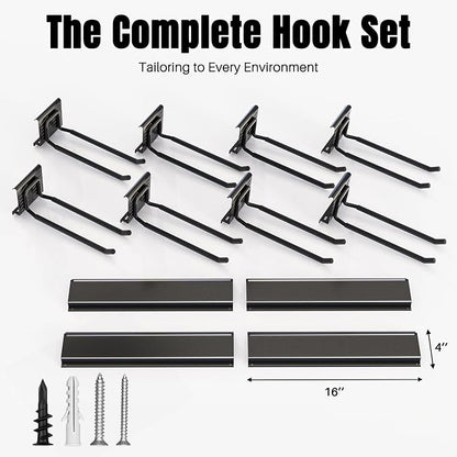 Garage Garden Tool Organizer Wall Mount, Heavy Duty Garage Tool Storage Rack 64 - Image 2