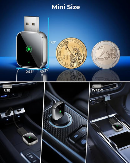 Mini CarPlay Wireless Adapter for Apple iPhone - Image 2