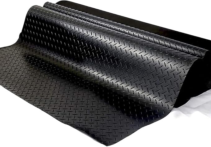 Boshen 7.5Ft x 17Ft Garage Floor Mat 2.5mm Thickened Rubber Flooring Roll - Image 4