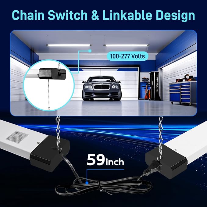 hykolity 1 Pack 4FT Linkable LED Shop Light - Image 4