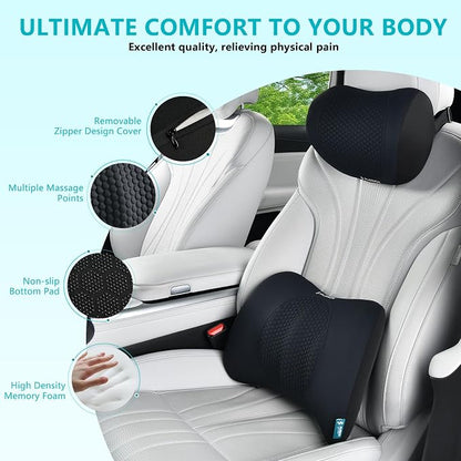 FLORICH Lumbar Support with Car headrest Back Pillow - Image 2