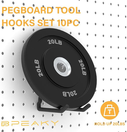 Heavy Duty Pegboard Hooks 10PC - Image 3