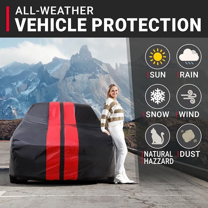 iCarCover Custom Car Cover for Pontiac Chieftain Waterproof All-Weather Rain - Image 2