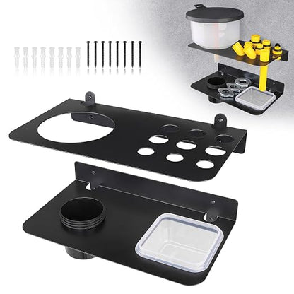 Coolant Funnel Kit Holder Storage Rack Includes 2 Plastic Removable Drip Cups by SKYJDM