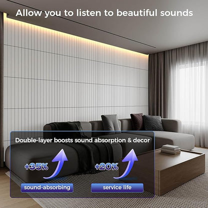 12 Pack Large Soundproof Wall Panels, 15.7 x 15.7 x 0.47 in Sound Proof Foam - Image 3