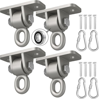 BETOOLL Swing Hangers with Bearing, Heavy Duty Porch Swing Hanging Kit by BETOOLL
