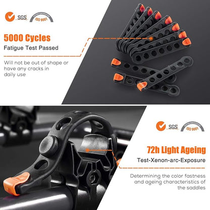 3 Bike Rack Bicycle Carrier Racks Hitch Mount Double Foldable Rack - Image 5