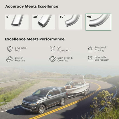 YHTAUTO 3 Inch Running Boards Side Step Bars Fit - Image 5