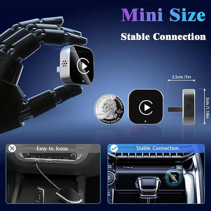 Wireless CarPlay Adapter for iPhone, 2025 Upgrade Convert Wired to Wireless Car - Image 4