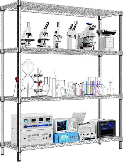 1760 LBs 4 Tier Storage Rack Metal Wire Shelving Unit, Storage Standing Shelf by MEIGAOPLASTICANDMETALHKCOLIMITED