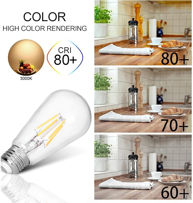 LED Edison Bulb 4W, Antique 40W Vintage Edison Bulb, E26 Light Bulb Non - Image 2