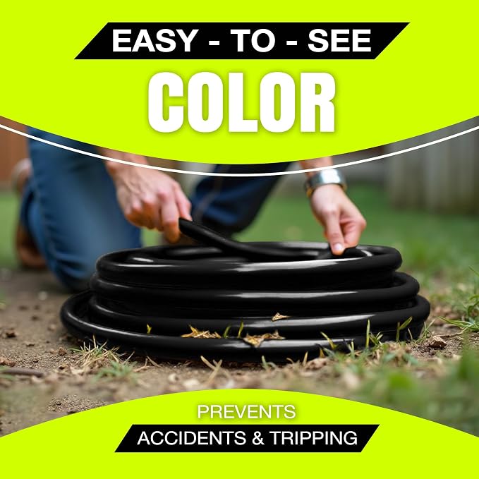 25ft Outdoor/Indoor Extension Cord 12/3 Gauge Extra Heavy Duty 3 Prong SJTW - Image 5