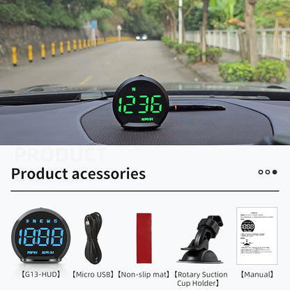 ACECAR Digital GPS Speedometer New HUD Car Head Up Display LCD Display - Image 8