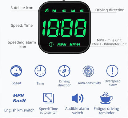 G4S Digital GPS Speedometer, New HUD Car Head Up Display - Image 3