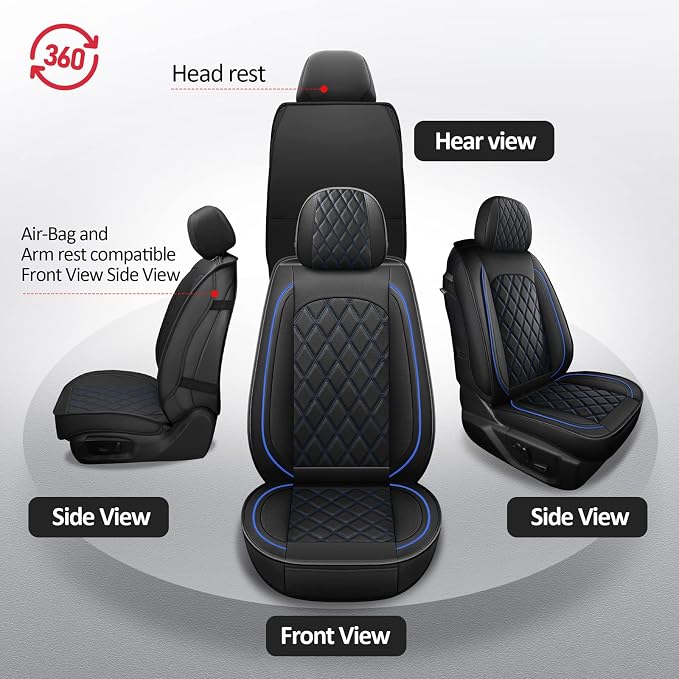 MIROZO Dodge Ram Seat Covers, Waterproof Truck Seat Covers Fits - Image 7