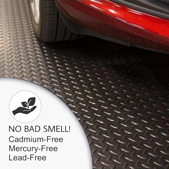 SEAL 6 x 20 Ft Premium Garage Floor Mat, Solid 2.8mm Thick Gray Commercial - Image 7
