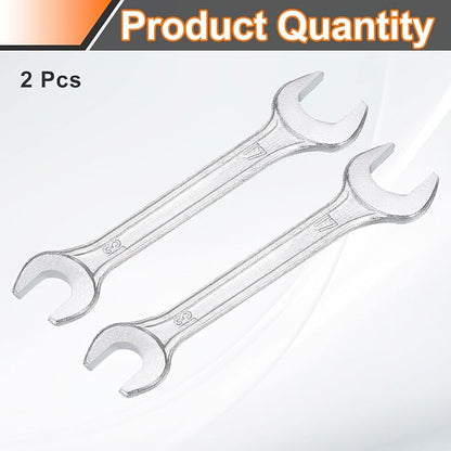 HARFINGTON 2pcs Double Open End Wrench 13mm x 17mm Metric 15 Degree Offset - Image 3