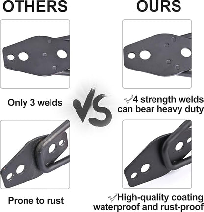 QUELIEN 4 Pack Garage Wall Hooks, 2 Large 7.5 in & 2 Small 2.5 in Heavy-Duty - Image 5