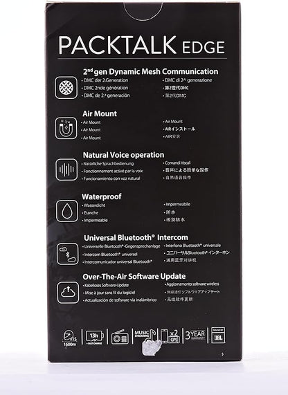Cardo PACKTALK Edge Motorcycle Bluetooth Communication System Headset Intercom - Image 13