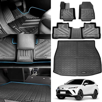 All -Weather Floor Mats Fit for Toyota Venza 2025 2024 2023 2022 2021 Trunk by Antsvnn