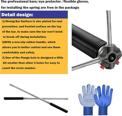 2" Garage Door Spring Pair, Garage Door Spring Replacement, Torsion Springs - Image 5