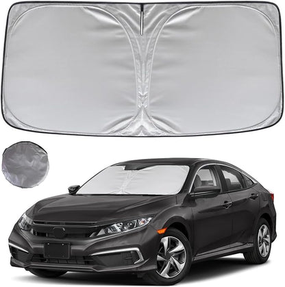 KAYZT Windshield Sun Shade for 2016-2021 Honda Civic Foldable Sunshade Front by KAYZT