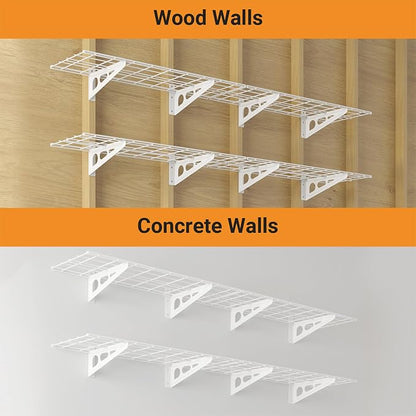 1x6 ft Garage Shelving, Pantry Storage, 600 lbs Total Load Capacity Wall - Image 6