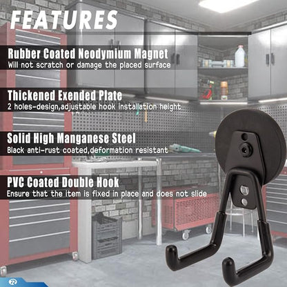 2 Pcs Magnetic Hook Heavy Duty, Strong Magnet Hooks - Image 2