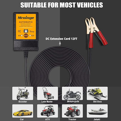 MBC016, 6V / 12V 1A Fully Automatic Trickle Battery Charger/Maintainer - Image 5