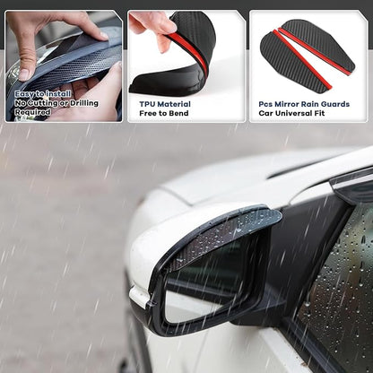 4PCS Rain Guards Fit for Honda Odyssey 2011-2017, Durable Front & Rear Window - Image 5