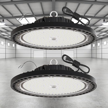 2 Pack UFO LED High Bay Light 250W, 35000 LM, 5000K - Image 2